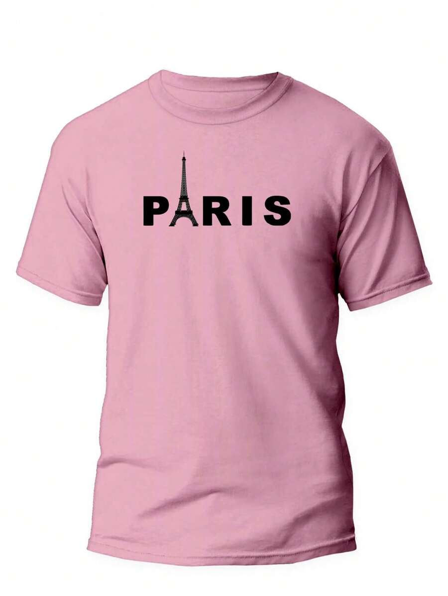 Camiseta PARIS TORRE Camisa Masculina Unissex ADULTO E INFANTIL