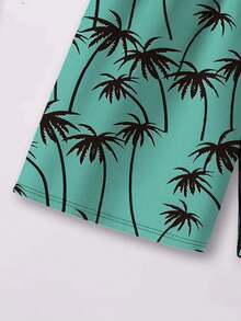 Tween Boy 2 cái/bộ Xuân/Hè 2024 Bộ áo thun ngắn tay và quần đùi đơn giản hợp thời trang mới (Trang trí và in ngẫu nhiên), - Nhiều màu - Xem 8