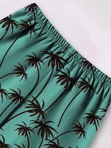 Tween Boy 2 cái/bộ Xuân/Hè 2024 Bộ áo thun ngắn tay và quần đùi đơn giản hợp thời trang mới (Trang trí và in ngẫu nhiên), - Nhiều màu - Xem 7