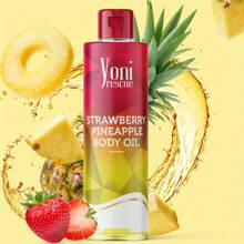 Strawberry Pineapple Body Oil, 4oz, With Apricot, Jojoba, Avocado Oils & Vitamin E Oil, Fast-Absorbing, Nourishes And Hydrates Skin, Skin Repair, Body Care, Ideal For All Skin Types, Strawberry Pineapple Fragrance Moisturizer By Yoni Rescue - Multicolor - View 1