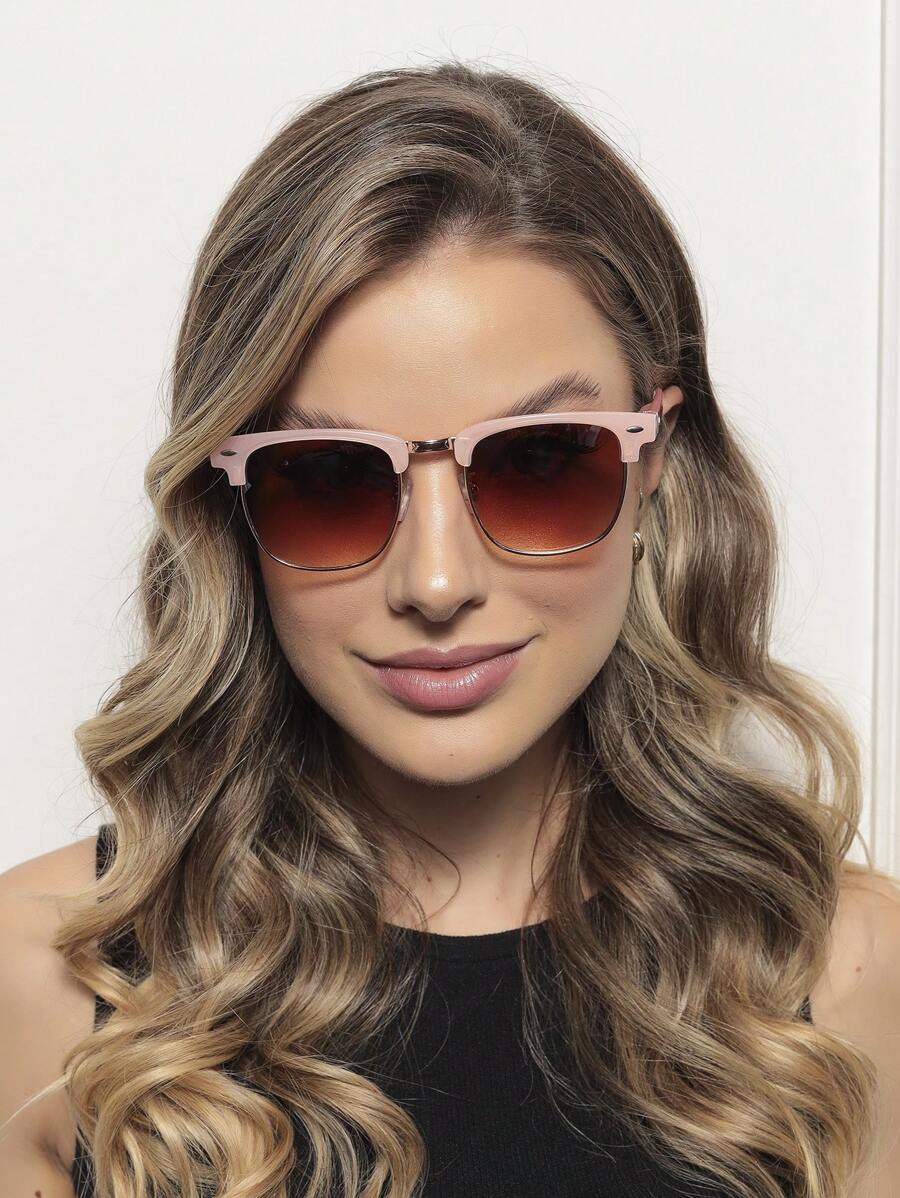 男性時尚眼鏡,優雅時尚的禮物送給朋友 - 粉色 - 查看 1