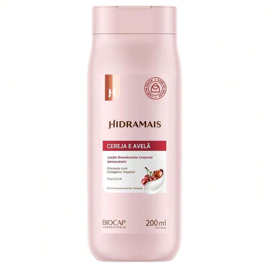 Creme Loção Corporal Hidramais Cereja e Avelã 200ml - Multicolorido - Visão 1