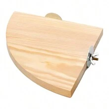 這款易於安裝的鸚鵡角落棲木平台可以提高寵物鳥的舒適度! - 米色 - 查看 5