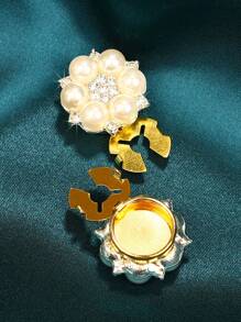 2 piezas de botones para camisa de mujer y hombre, cubierta de botón para camisas, gemelos falsos de perlas y pedrería, pasadores de botón, accesorios de ropa para mujeres, decoración de botones, regalo de vacaciones - Estrella - Ver 5