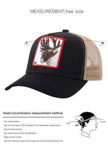 Mũ xe tải thêu động vật dành cho người lái xe tải - Nhiều màu - Xem 3