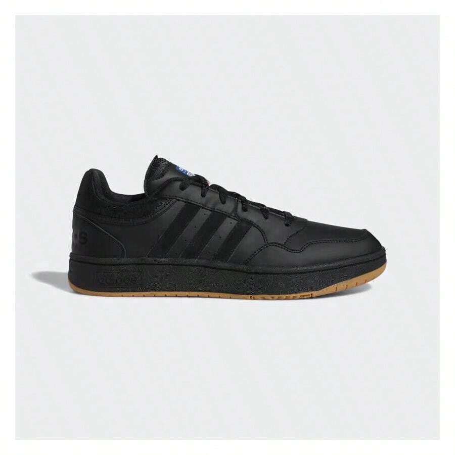 Adidas Hoops 3.0 Low Classic Vintage Sportswear Shoes GY4727 Men's Black NR7565 - 黑色 - 查看 1