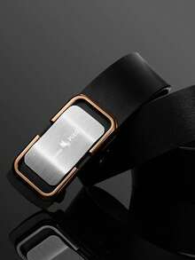 1 Máy Tính Mới Cao Cấp Tự Động Thắt Lưng, Nam Thời Trang Phù Hợp Với Chữ Thắt Lưng Dành Cho Thanh Niên Trung Niên - màu đen - Xem 1