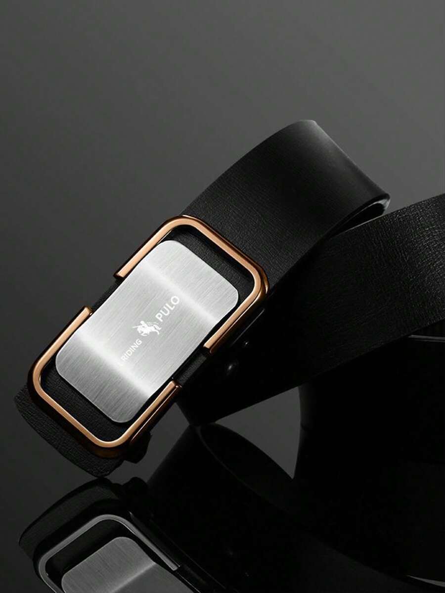 1 Máy Tính Mới Cao Cấp Tự Động Thắt Lưng, Nam Thời Trang Phù Hợp Với Chữ Thắt Lưng Dành Cho Thanh Niên Trung Niên - màu đen - Xem 1