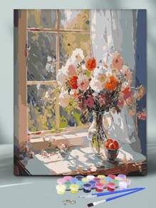 1 Bộ tranh sơn dầu kỹ thuật số tự làm 40x50cm, Hoa hướng dương vẽ tay, Bộ vật liệu vẽ tranh acrylic, Trang trí tường nghệ thuật, Dụng cụ nghệ thuật tự làm cho người lớn và người mới bắt đầu, Tranh trang trí nhà cửa, Bộ công cụ vẽ tranh vải - jw24402 - Xem 9