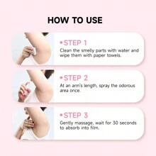 1瓶天然香氛止汗喷雾，持久清新，有效控制汗液 - 粉色 - 查看 4