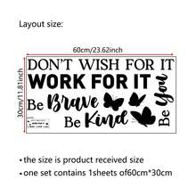 1pc Motivational Wall Stickers Peel And Stick Inspirational Phrases Wall Stickers Positive Quotes Stickers Suitable For Library Home School Office, Study Room, Living Room, Dining Room Wall Art Decoration - Multicolor - View 9