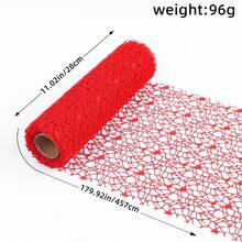 Korean Style Embroidered Mesh Roll With Floral & Hollow Out Design, DIY Mesh Ribbon For Rose Bouquet Edging Decoration - Multicolor - View 8