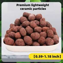 Bolsa de 500g de grandes pellets de cerámica, transpirables y absorbentes de agua, adecuados para alfarería y cocción de carbón, forro de superficie de jardín y jardinería en el hogar