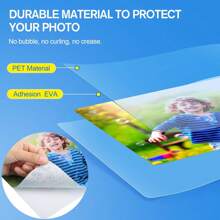 Gói 100 tờ ép plastic, đựng được khổ A3, túi ép plastic nhiệt 80 micron, giấy ép plastic trong suốt cho máy ép plastic, góc tròn - trắng - Xem 8
