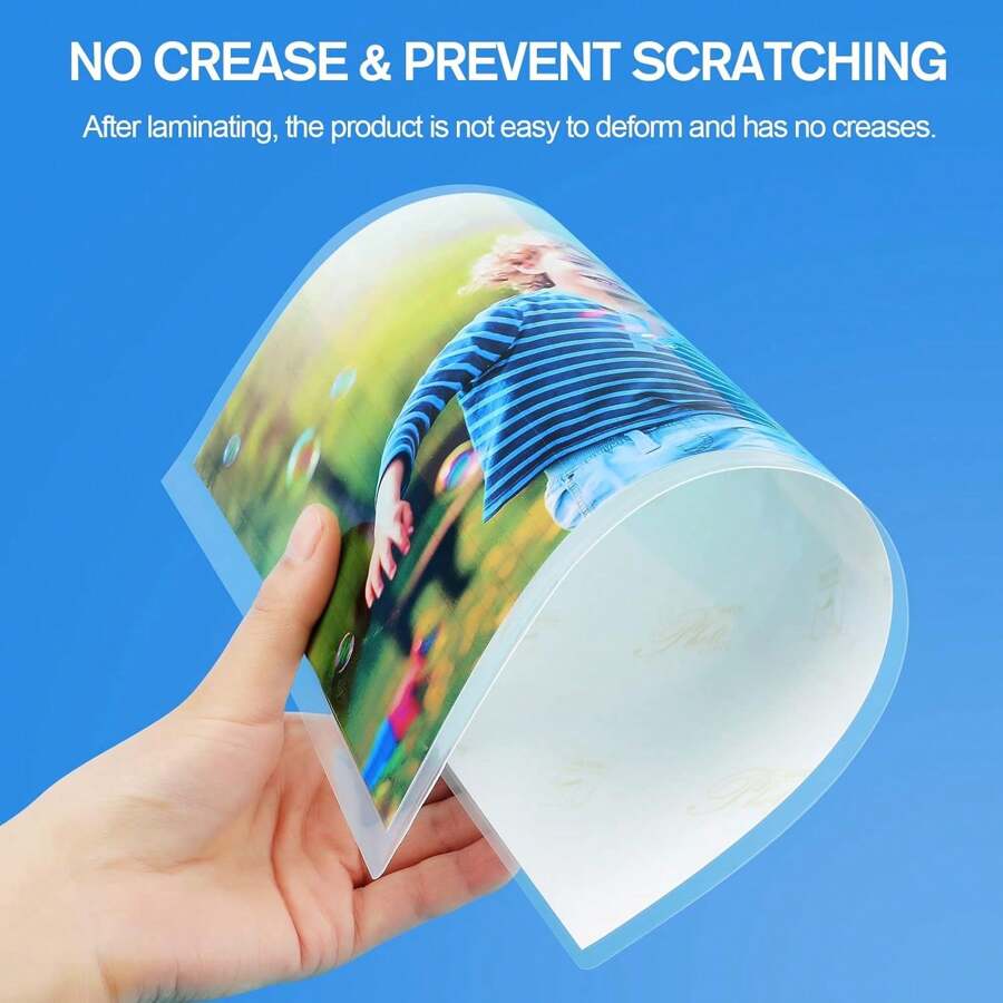 Gói 100 tờ ép plastic, đựng được khổ A3, túi ép plastic nhiệt 80 micron, giấy ép plastic trong suốt cho máy ép plastic, góc tròn