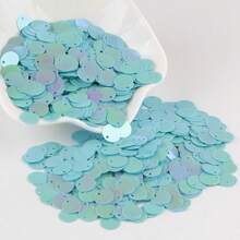 Paillettes Sequins 10mm Lớn Dẹt Tròn Cạnh Lỗ Sequin Lỏng Cho Thủ Công Khiêu Vũ Trang Sức Mặt Dây Chuyền Trang Trí Đám Cưới Phụ Kiện May Vá 20g 500 cái - Nhiều màu - Xem 14