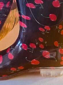 BOTA DE LLUVIA PARA MUJER - Negro - Ver 2