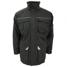 Result Mens Sabre Long Work Coat (N/A) - Black - View 1