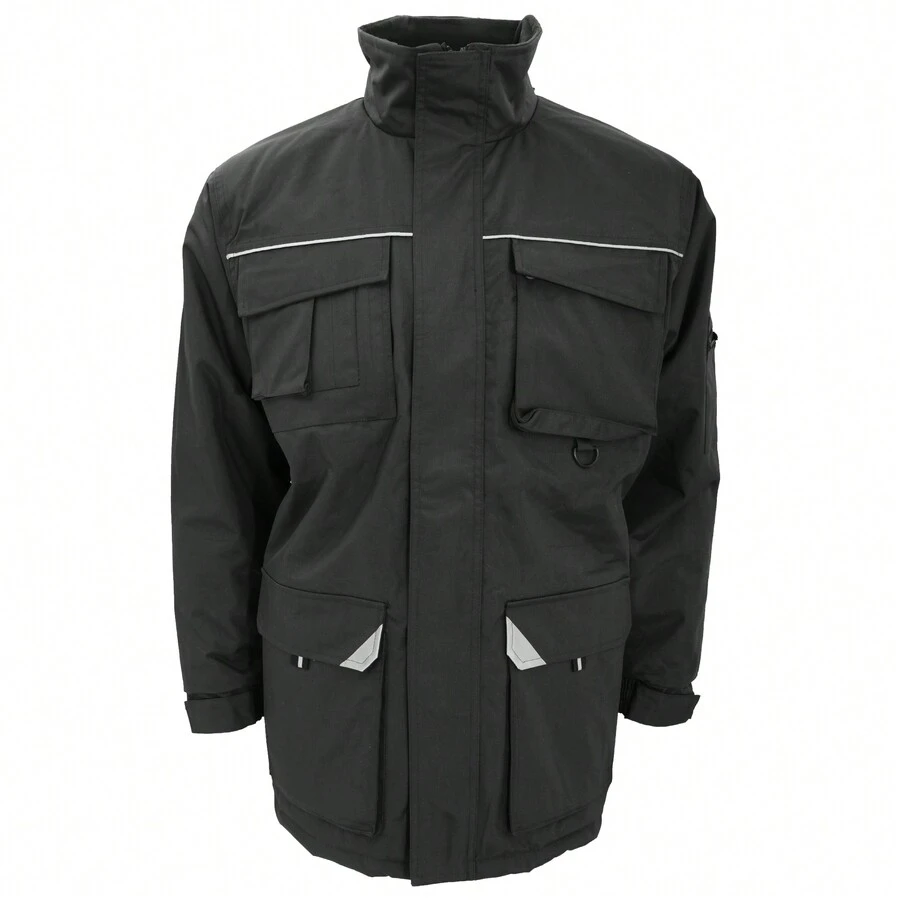 Result Mens Sabre Long Work Coat (N/A) - Black - View 1