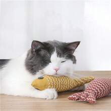 仿真魚形狗玩具，毛絨互動玩具，粗麻耐磨牙寵物用品 - 彩色 - 查看 3