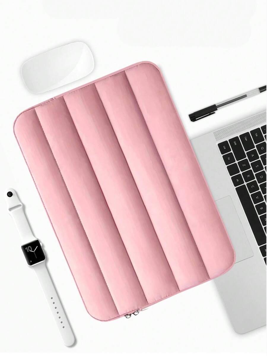 1 件米色蓬松笔记本电脑内胆包 13 英寸笔记本电脑内胆包，男女通用笔记本电脑内胆包，可爱手提包笔记本电脑保护套，适用于 Macbook Air M2 13 英寸、iPad Pro 12.9（粉色）笔记本电脑包 笔记本电脑包 电脑包 笔记本电脑手提包 笔记本电脑手提包 笔记本电脑公文包 适合学生 适合女士 适合商务 工作 办公室 通勤 旅行 绗缝包 绗缝包 羽绒包 绗缝笔记本电脑包 电脑包 简约教室笔记本电脑包 教室包 教师收纳包 教室整理包 - 粉色 - 查看 1