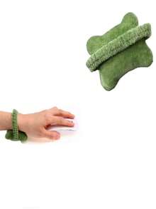 1入可穿戴記憶棉腕墊小枕頭，便攜式鍵盤和滑鼠手腕支撐，舒適輕巧，緩解辦公室疼痛，綠色 - 綠色 - 查看 4