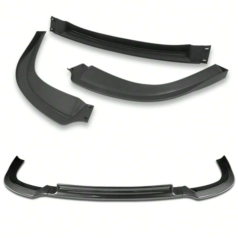 For 2008 - 2015 Mitsubishi Lancer RA-Style Front Bumper Spoiler Lip Kit ...