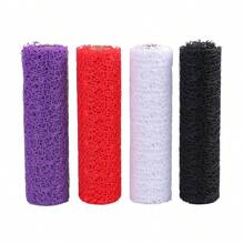Korean Style Embroidered Mesh Roll With Floral & Hollow Out Design, DIY Mesh Ribbon For Rose Bouquet Edging Decoration - Multicolor - View 6