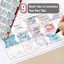 Pestañas de la Biblia, 75 pestañas, pestañas de la biblia para biblias de estudio, índice de la biblia pestañas, pestañas de libros de la biblia, etiquetas de la biblia pestañas - Negro - Ver 4