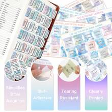 Pestañas de la Biblia, 75 pestañas, pestañas de la biblia para biblias de estudio, índice de la biblia pestañas, pestañas de libros de la biblia, etiquetas de la biblia pestañas - Negro - Ver 3