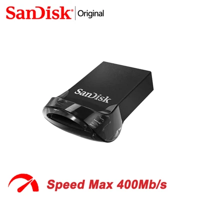  Unidad flash USB 3.2 SanDisk Ultra Fit, capacidades disponibles: 512GB, 256GB, 128GB, 64GB, 32GB, 16GB, resistente al agua, compatible con PC/tableta/portátil, modelo: CZ430