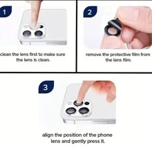 High-Quality Tempered Glass Camera Lens Protector Film For IPhone 11-17 Series, Transparent - Clear - View 6
