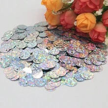 15mm Round Sequins Side Hole Loose Cup Sequin 1.5cm AB Mix Color Paillettes For Jewelry Making Diy Sewing Garment Craft Wedding Dress Decor 20g 210pcs