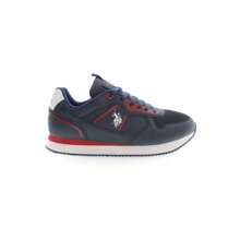 U.S. Polo Assn. Sleek Sneakers With Contrast Men's Detail - Blue - View 1
