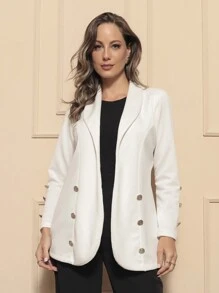Women Coats - White - View 1