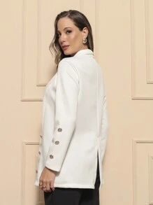 Women Coats - White - View 2