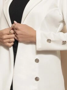 Women Coats - White - View 4