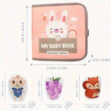 安靜的布書，學習撕裂防護早期三維書，動物形體數字彩色認知書 - 彩色 - 查看 3