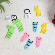 Cute Animal Shaped Food Picks For Bentos, Creative Fruit Picks For Cake & Eggs, Cartoon Mini Fruit Forks For Kids,Kitchen,Christmas Gift