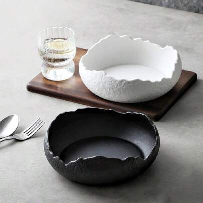 Sashimi Plate Ceramic Cold Dish Plate Creative Western Plate For Restaurant And Hotel, Fusion Food Cutlery With High-End Touch, Unique Shape