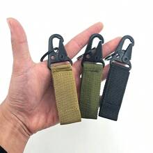 1入組戰術搶鉤，多功能尼龍網帶鑰匙扣，用於戶外露營便攜搶鉤，適用於背包和腰帶，鷹形鉤 - 彩色 - 查看 8