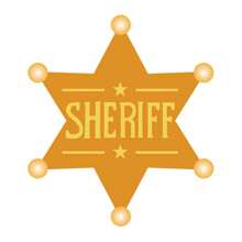 Xanight Sheriff Toy Badges,Western Police Vest Badge,Deputy Honor Star Pin Brooches,Carnival Party Gifts For Halloween School Cowboy Cowgirl Adults - Lapel Pin - View 5