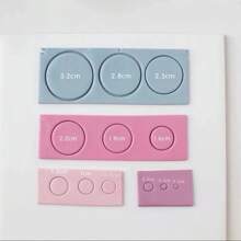 7pcs/12pcs Stainless Steel Mini Circular Clay Molding Cutters, DIY Craft Tools - Silver - View 6