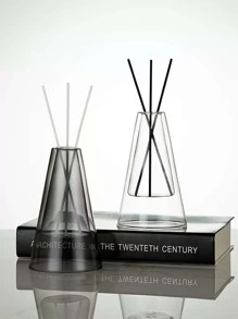 1 Glass Vase, Indoor Aromatherapy Diffuser, (No Diffuser Stick, Single Bottle) Diffuser, Aromatherapy Bottle Double-Layer Home Decoration, Room Decoration, Modern Wedding Decoration Hydroponic Flower Pot, Glass Container Crafts Decoration