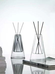 1 Glass Vase, Indoor Aromatherapy Diffuser, (No Diffuser Stick, Single Bottle) Diffuser, Aromatherapy Bottle Double-Layer Home Decoration, Room Decoration, Modern Wedding Decoration Hydroponic Flower Pot, Glass Container Crafts Decoration