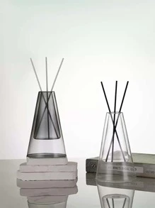 1 Glass Vase, Indoor Aromatherapy Diffuser, (No Diffuser Stick, Single Bottle) Diffuser, Aromatherapy Bottle Double-Layer Home Decoration, Room Decoration, Modern Wedding Decoration Hydroponic Flower Pot, Glass Container Crafts Decoration