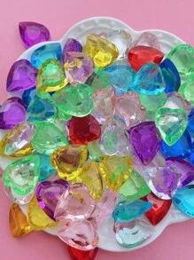 60 件/50 件/40 件/10 件混合亚克力彩色水晶宝石、钻石、冰块装饰适用于鱼缸、婚礼、游乐场 - 无孔 - 彩色 - 查看 8