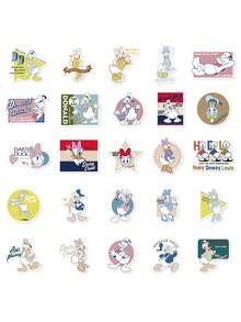 50pcs Official Donald Duck Stickers Waterproof Decorative  Stickers For Water Cup Refrigerator Book Luggage Table Helmet Skateboard Camera Guitar Laptop - Multicolor - View 7