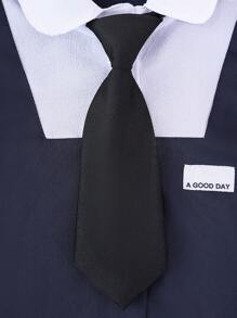 1pc Children's Tie, Solid Color Small Tie, Student Shirt, College Style Uniform Decoration, Back To School Season, Student, Boys And Girls' Tie, Suitable For Stage Performance, Daily Wear, Back To School Season Wear - 1pcs - View 4