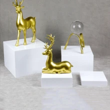 4-częściowy zestaw stojaków ekspozycyjnych z przezroczystego akrylu z pustym dnem, odpowiedni do bufetów, zagnieżdżone kwadratowe tuby, przezroczyste/białe pudełko ekspozycyjne, pudełko do przechowywania i fotografii, kuchnia, prezent świąteczny